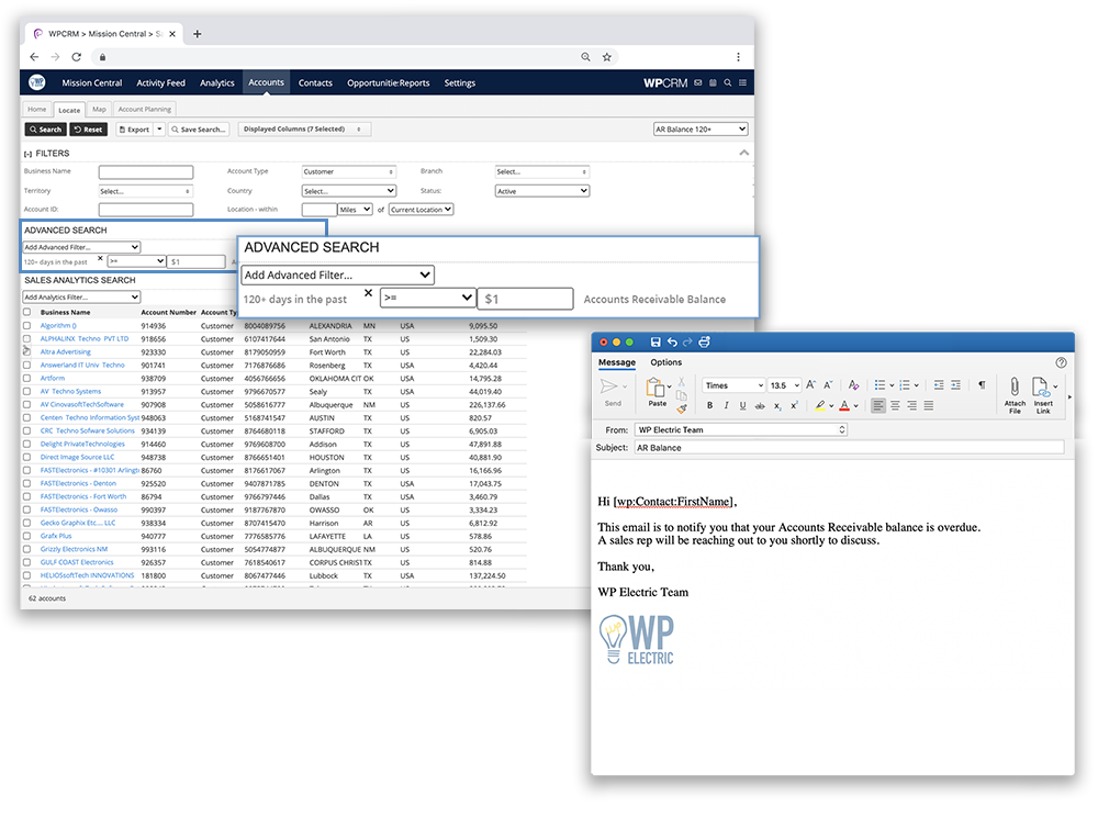 WPCRM Executive AR workflows